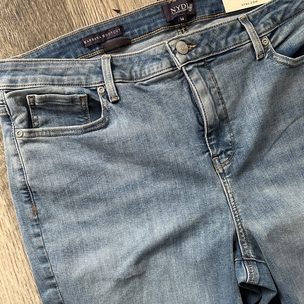 NYDJ NWT Barbara Bootcut denim‎ blue Jeans women’s size 14 - Picture 13 of 13
